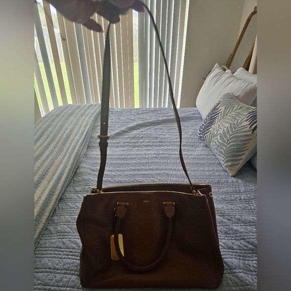 Ralph Lauren Tan Large Satchel - Picture 3 of 3